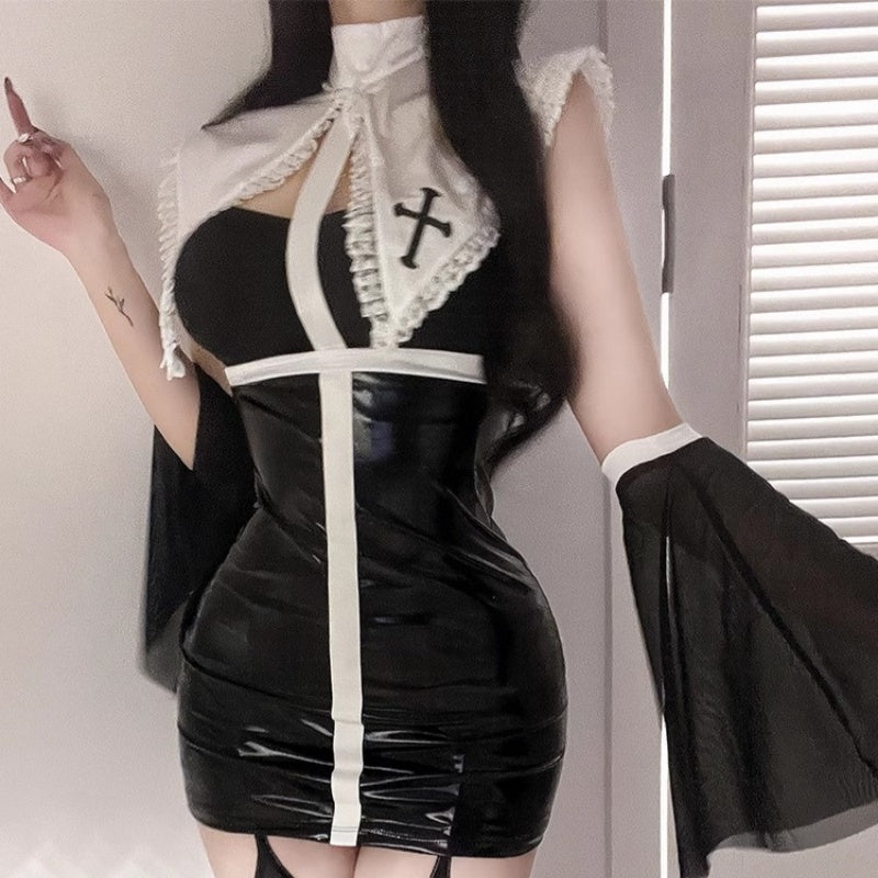 Halloween Nun dress set ppf0015