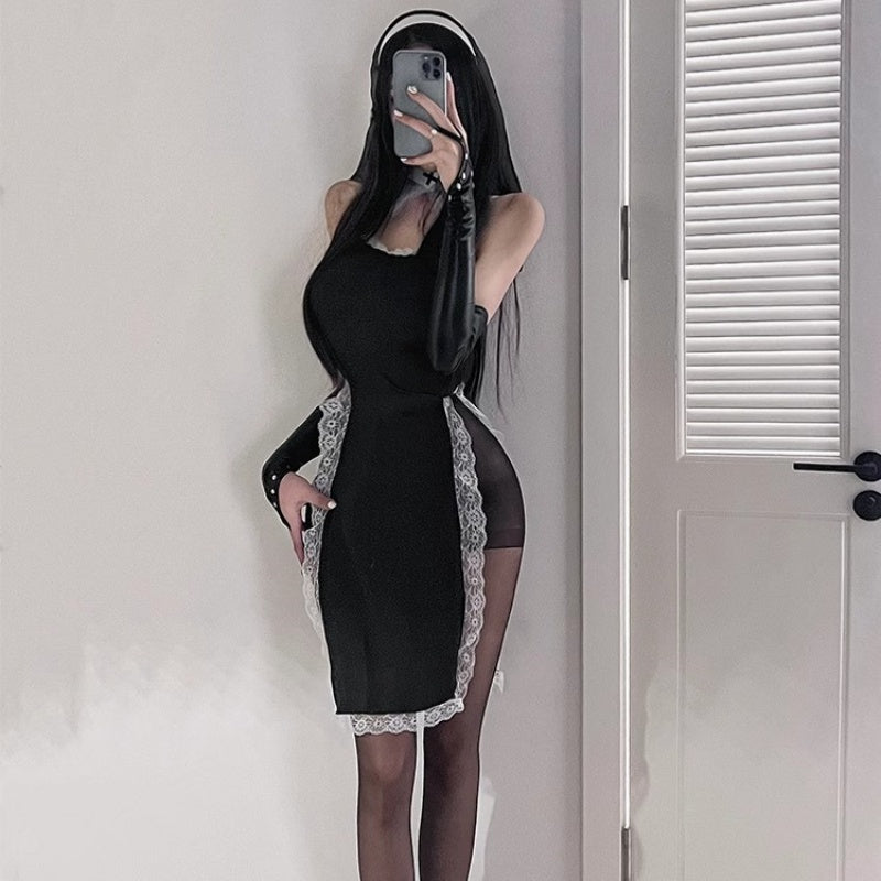 Halloween Nun dress set ppf0018