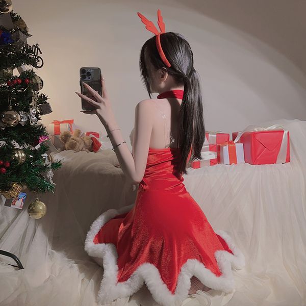 Christmas red cape dress ppf0084