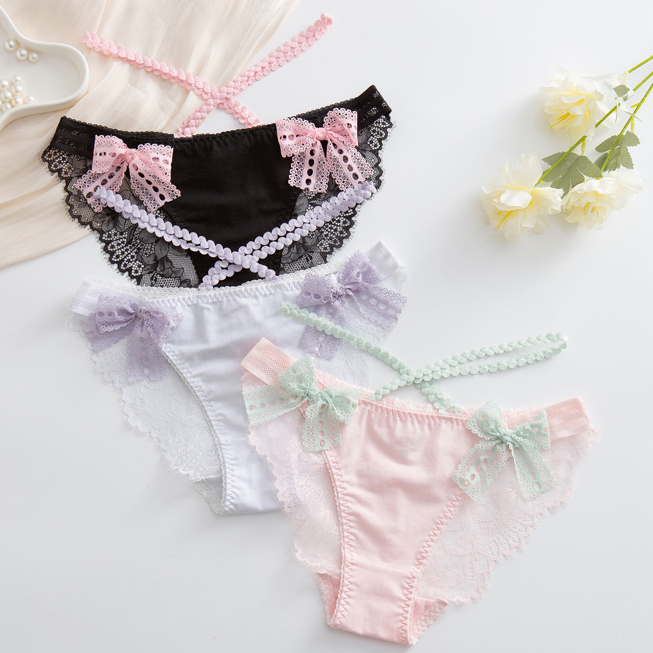 Lace bow panties ppf0266