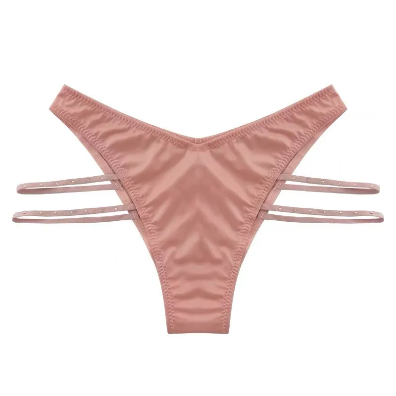 Modal Diamond Mesh Low-rise Bling Panties Underwear PPF0302
