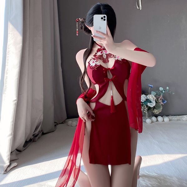 Sexy Spitzenstickerei chinesisches Kostüm ppf0085