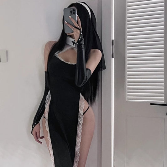 Halloween Nun dress set ppf0018