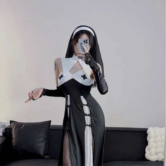 Halloween Nun dress set ppf0017