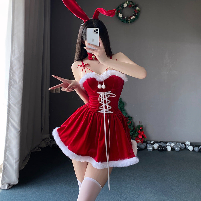 Christmas Bunny Dress Costume ppf0090