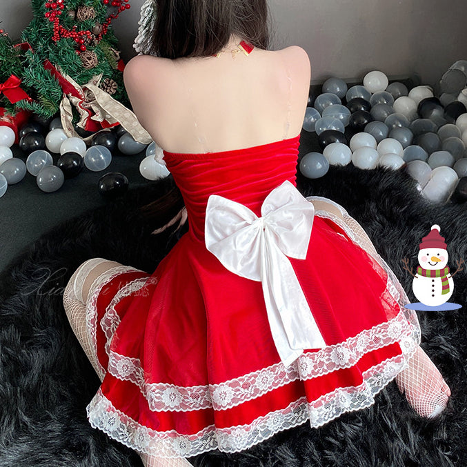 Christmas GreenBunnyGirl Dress ppf0068