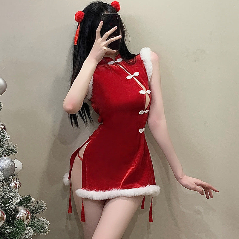 Christmas Cute Cheongsam Costume ppf0066