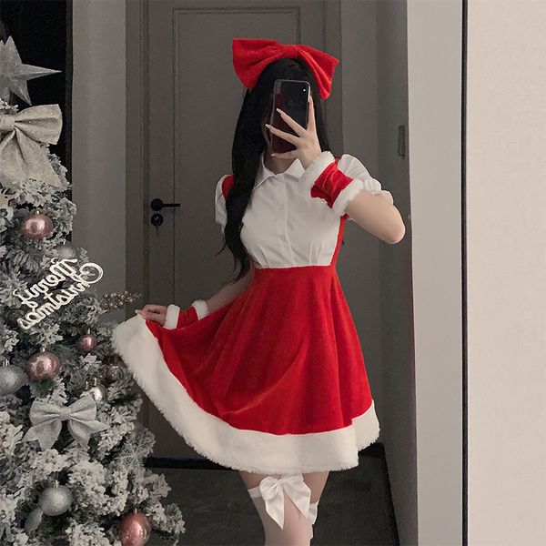 Christmas Bow Red Dress Costume ppf0106