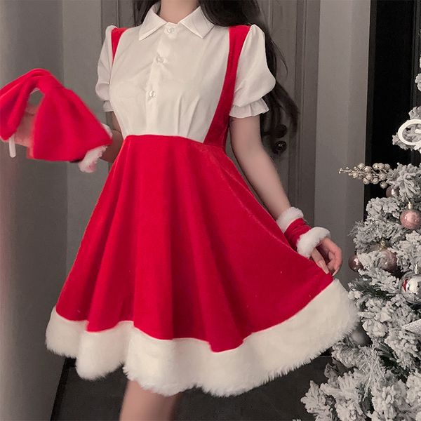 Christmas Bow Red Dress Costume ppf0106