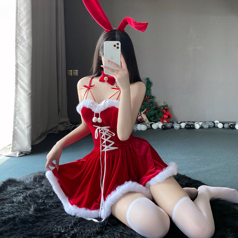 Christmas Bunny Dress Costume ppf0090