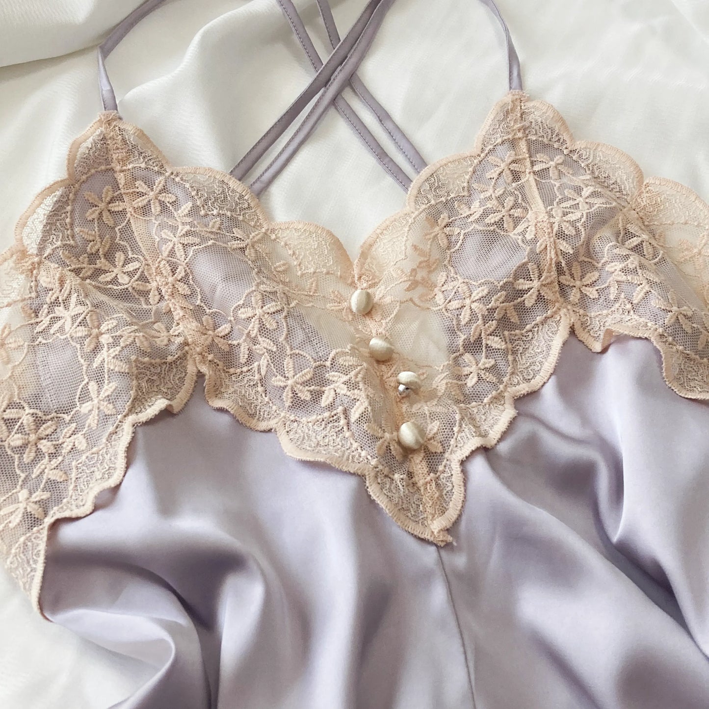 Slip Satin Lace Nightdress PPF0299