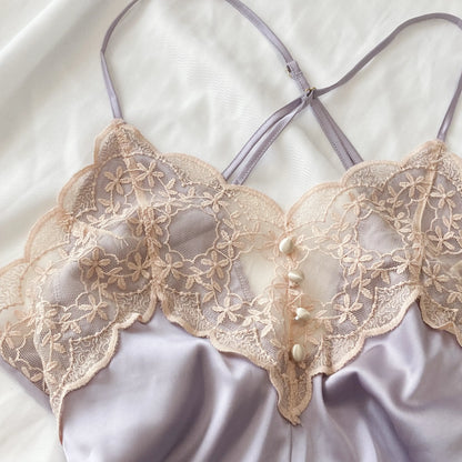 Slip Satin Lace Nightdress PPF0299