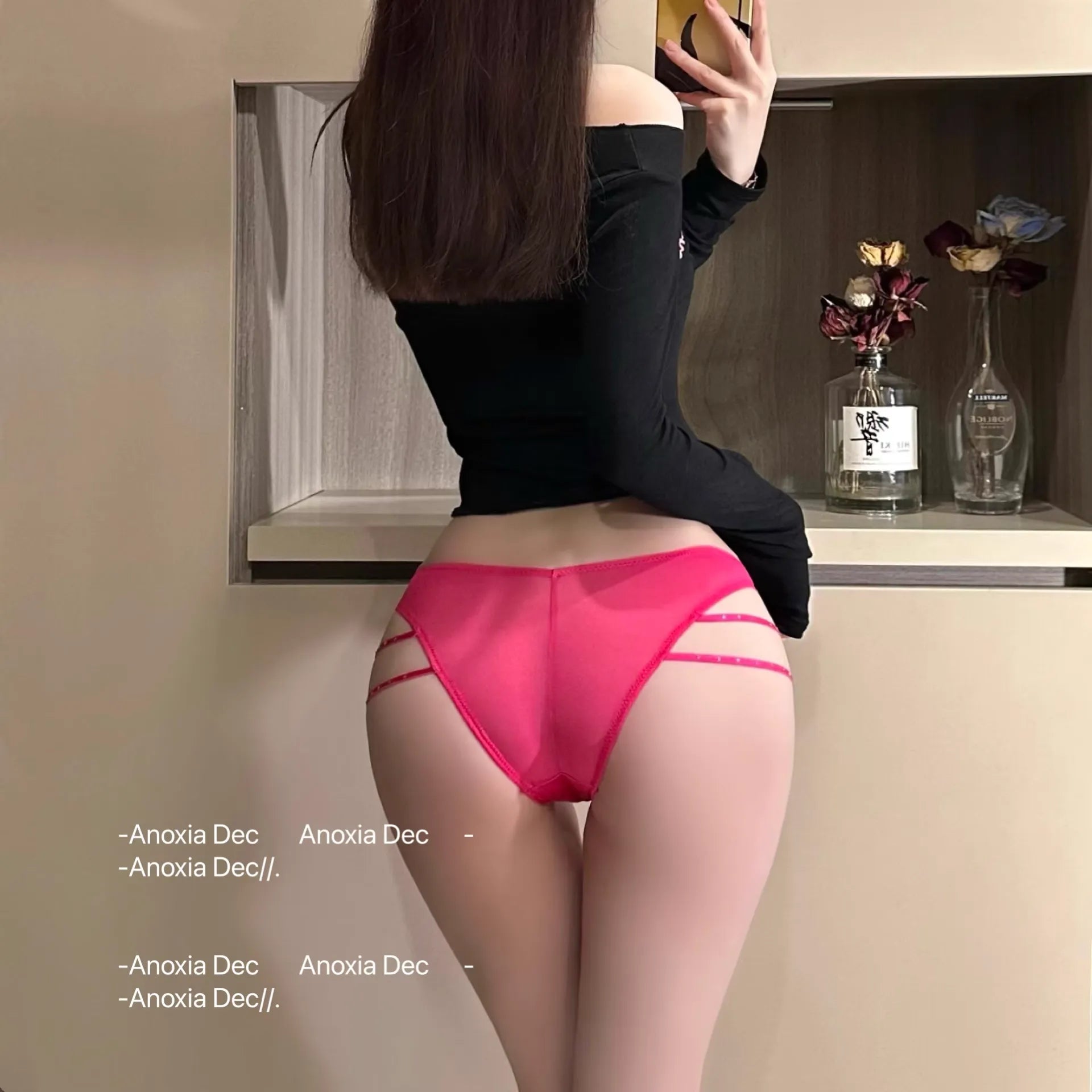 Modal Diamond Mesh Low-rise Bling Panties Underwear PPF0302