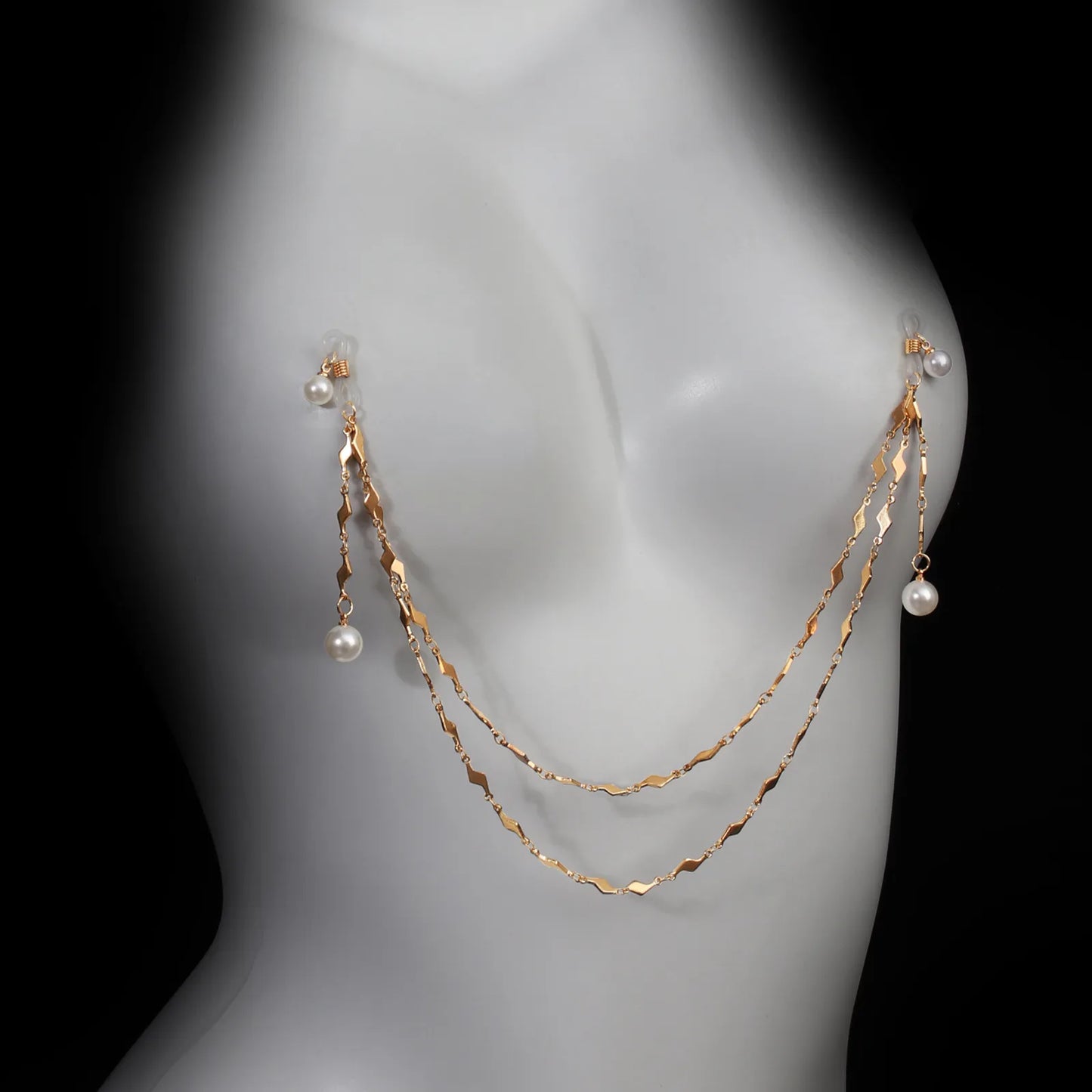 Body Chain Set for Women - Chest Chain, Waist Chain, Thigh Chain & Belly Jewelry | Adjustable Y2K Festival Body Harness, Bridal Boho Sexy Accessories (Gold/Silver) PPF0323