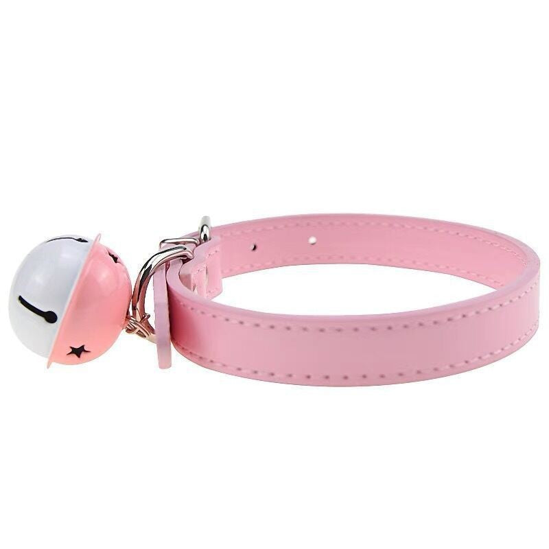 Cute pink bell collar ppf0133