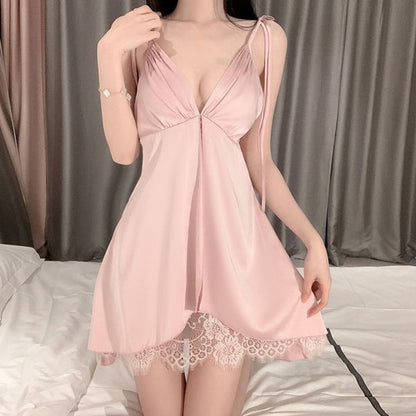 Lace silk nightdress ppf0184