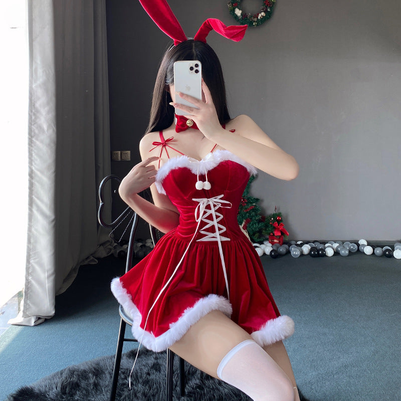 Christmas Bunny Dress Costume ppf0090